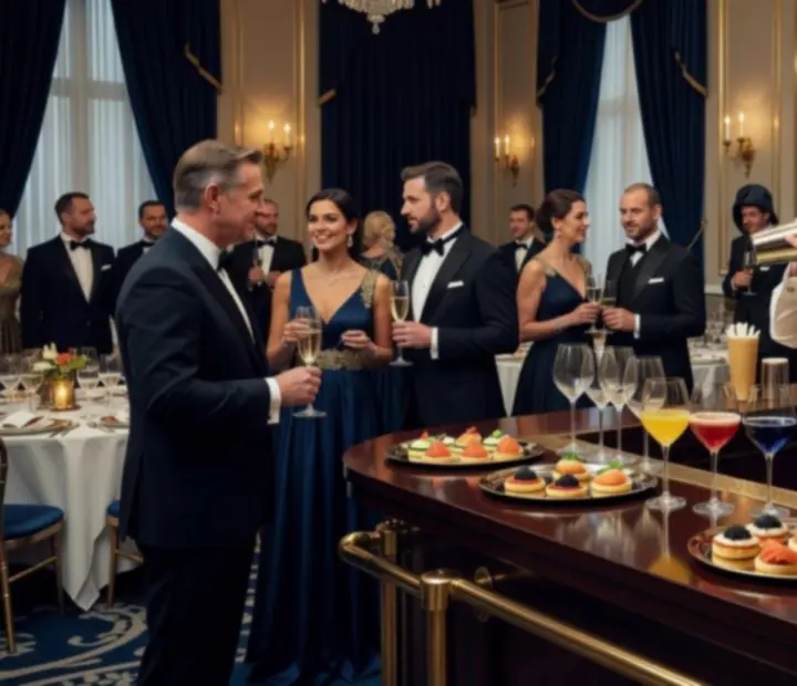 Elegantní koktejlová recepce s prémiovým servisem