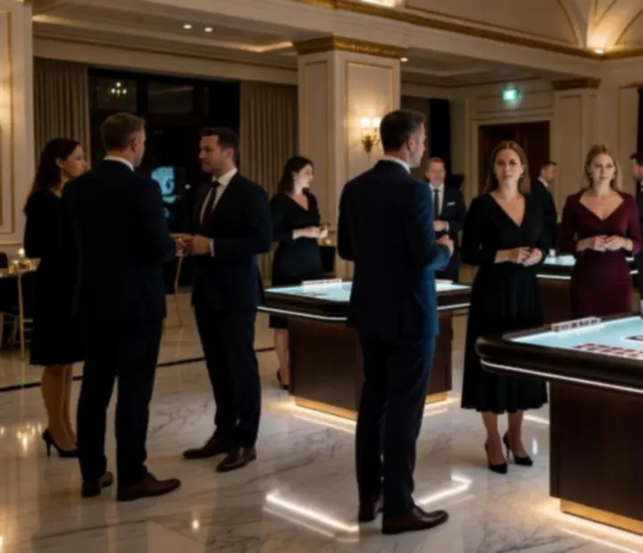Luxusní firemní večer v elegantním sále