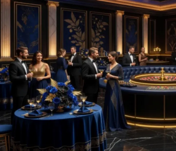 Elegantní sál s prémiovým eventem a roulette programem