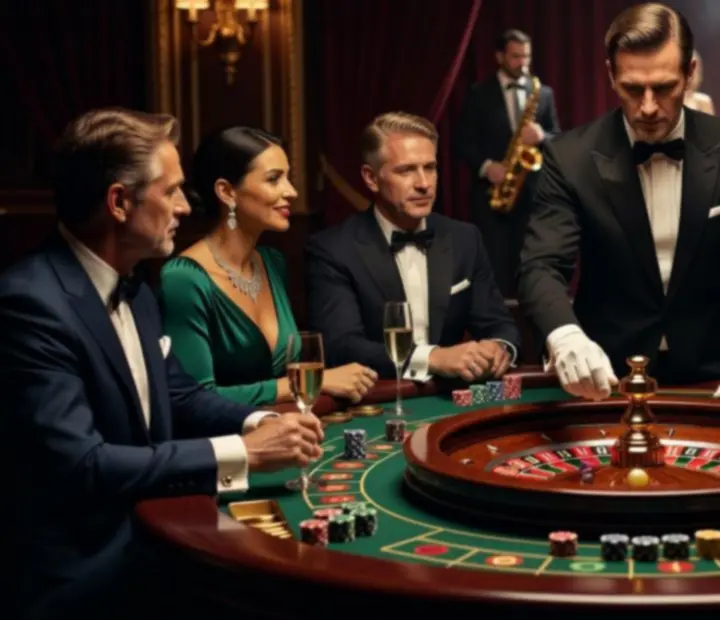Luxusní roulette stůl na večerní akci Bohe Viani